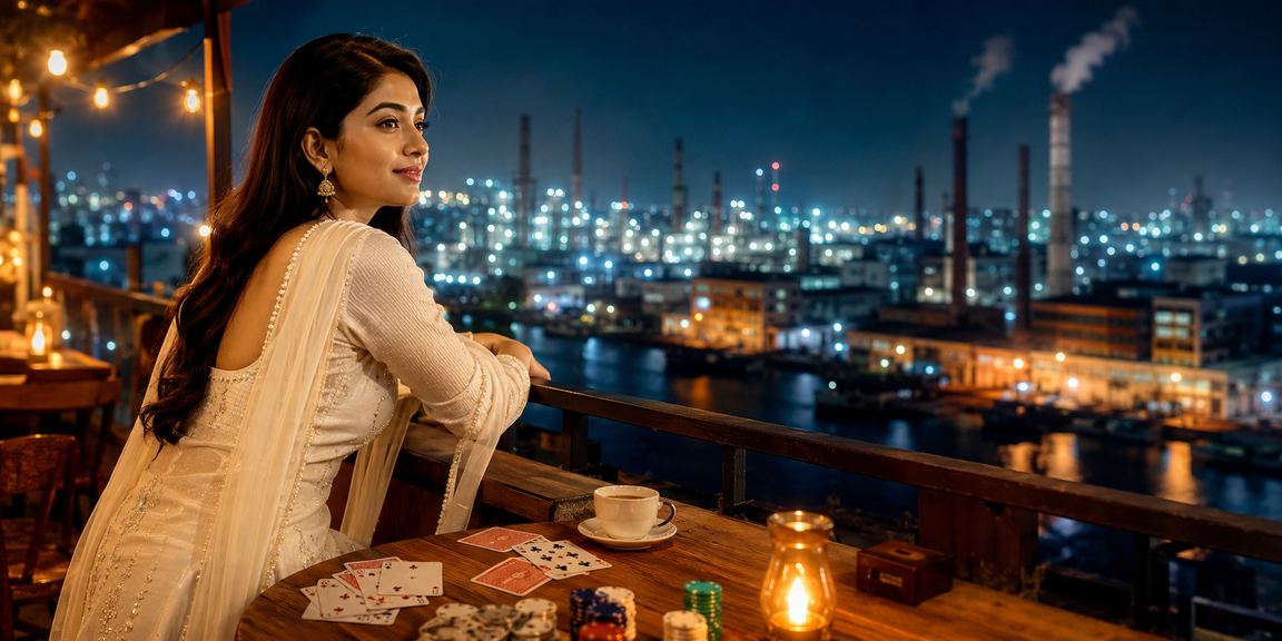 নারায়ণগঞ্জে রামি গেম খেলছেন একজন ব্যবহারকারী